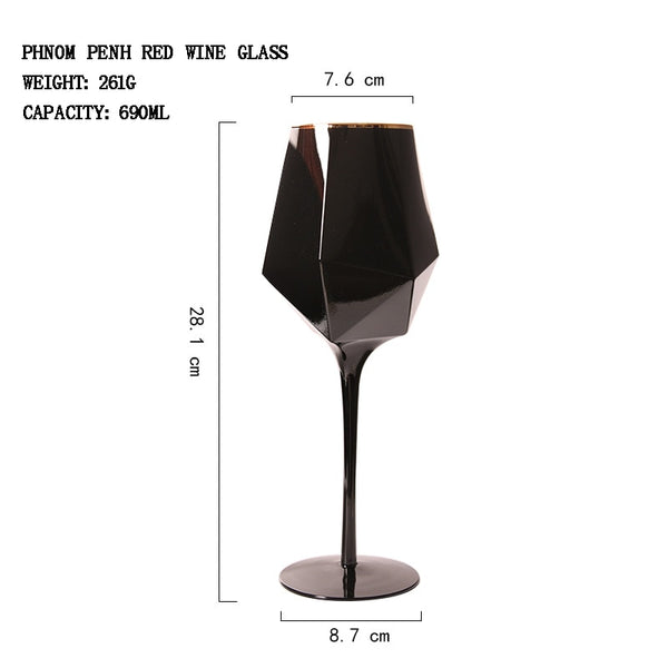 Wine/Champagne Glasses (Black colored)