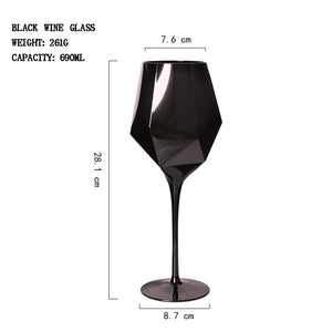 Wine/Champagne Glasses (Black colored)