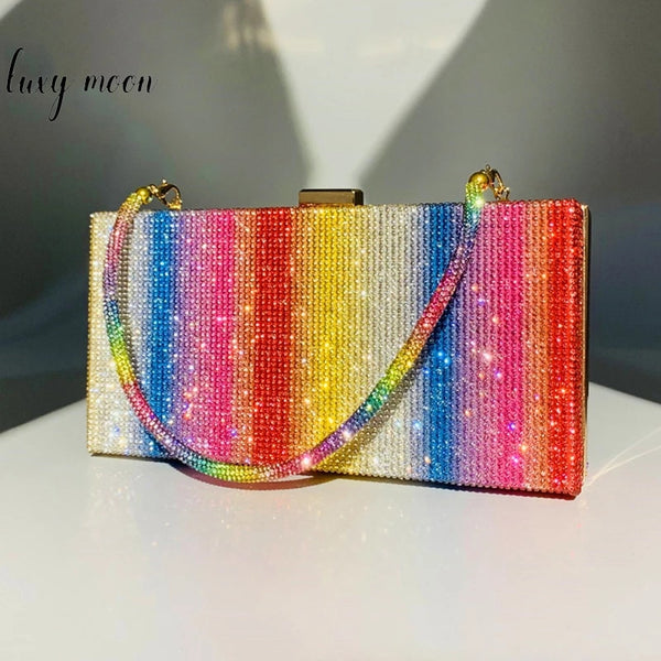 Rainbow Bling Clutch