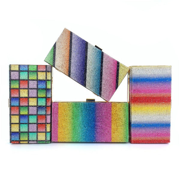 Rainbow Bling Clutch