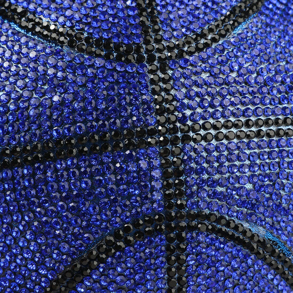 Bolso de embrague de diamantes de imitación de baloncesto