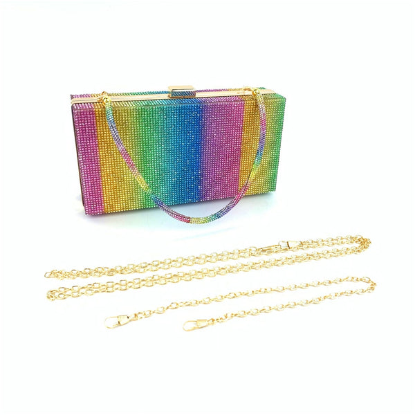 Rainbow Bling Clutch