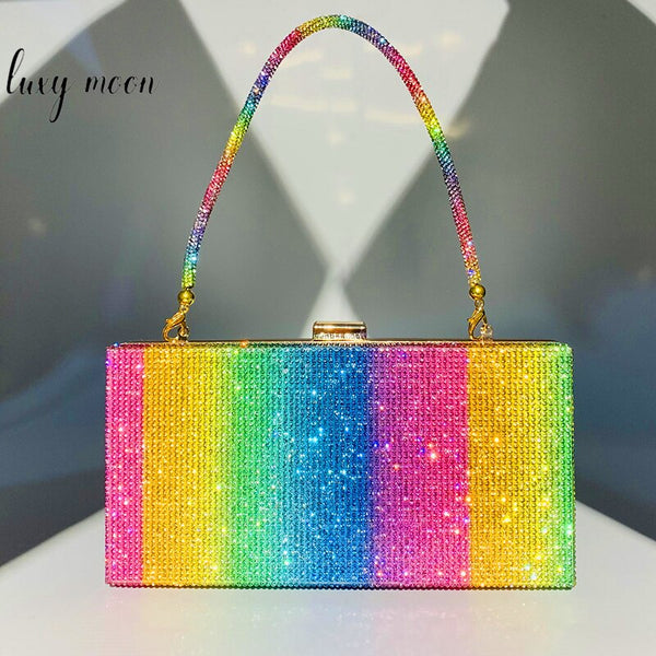 Rainbow Bling Clutch