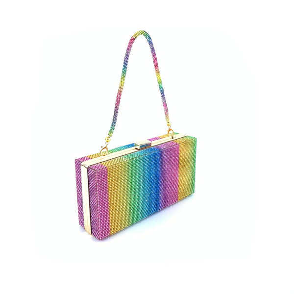 Rainbow Bling Clutch