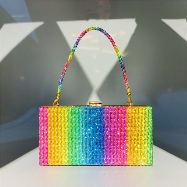 Rainbow Bling Clutch