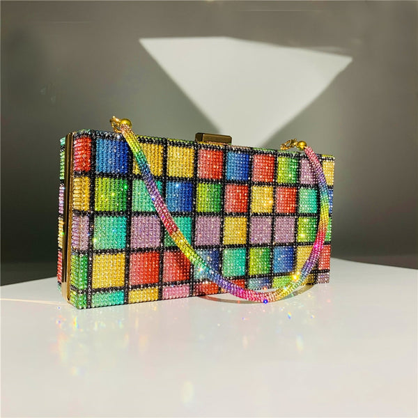 Rainbow Bling Clutch